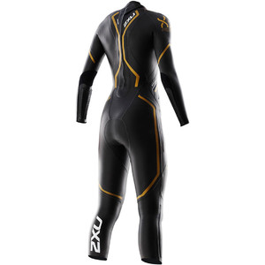 2XU Damen X: 2 Projekt X TRIATHLON Neoprenanzug in schwarz / gold WW1825