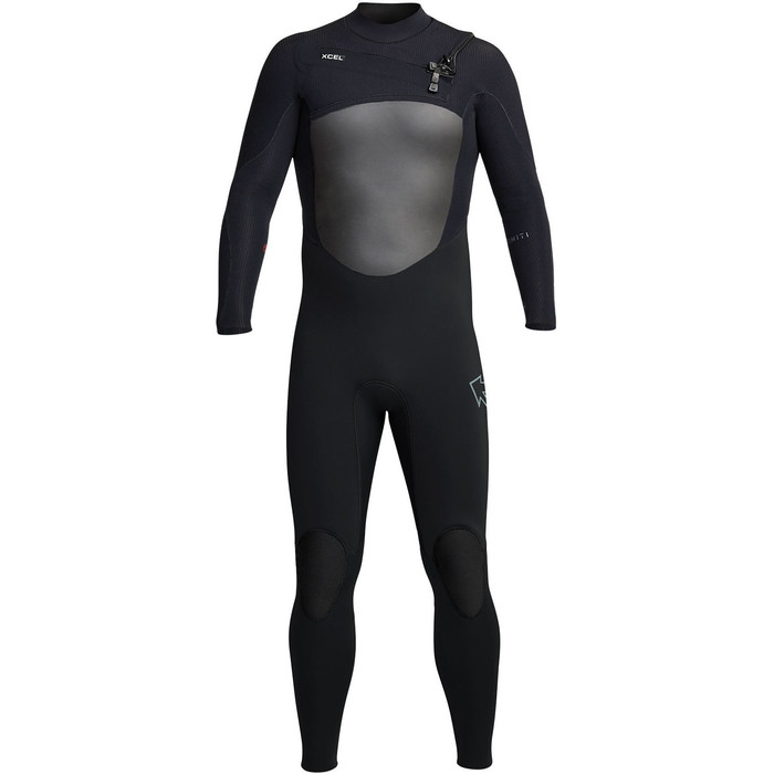 2023 Xcel Mens Infiniti X2 4/3mm Chest Zip Wetsuit MQ433Z20 - Black