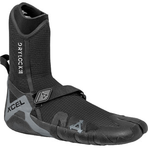 2023 Xcel Drylock 5mm Split Toe Wetsuit Boots Acv59017 - Schwarz / Grau