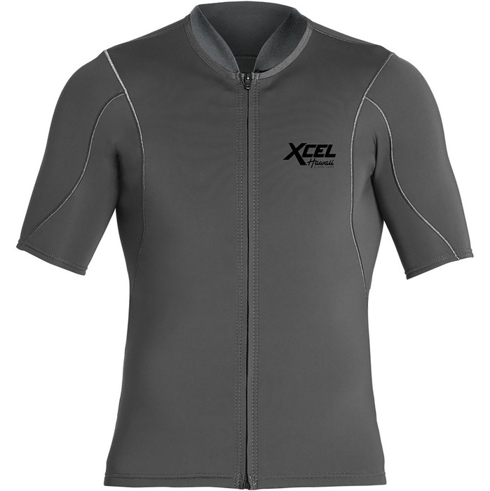 2023 1mm Xcel Front Zip Neopren Top Mn15nax9 - Graphite