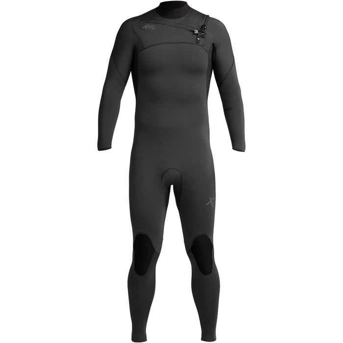 2021 Xcel Mens Comp 3/2mm Chest Zip Wetsuit MN32ZXC9 - Black