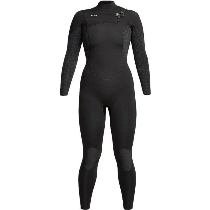 2020 Xcel Frauen Comp 5/4mm Chest Zip Neoprenanzug Wn54zxc0 - Schwarz / Blume