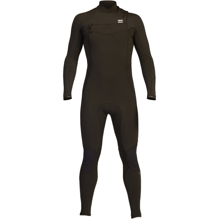 2022 Billabong Mens Absolute 5/4mm GBS Chest Zip Wetsuit Z45M18 - Black Hash