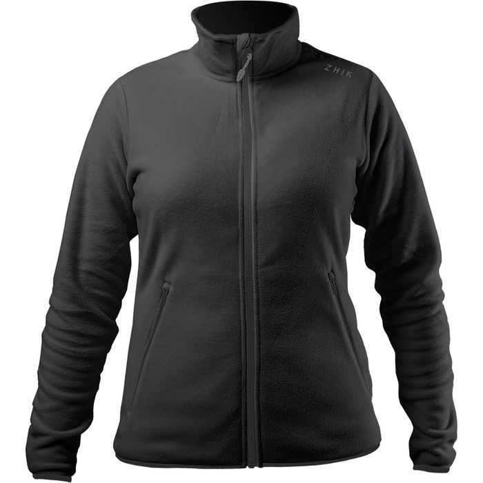 2024 Zhik Damen Polartec Reiverschlussvlies Jkt-0032w - Schwarz