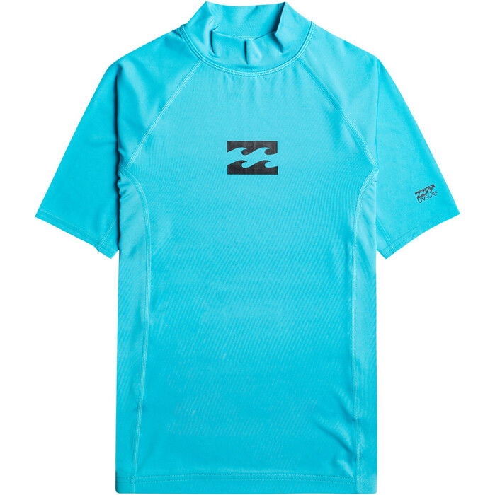 2024 Billabong Junior Boys Wave All Day Short Sleeve Rash Vest EBBWR00101 - Bright Blue