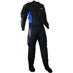 2016 Typhoon LADIES Ezeedon 3 Front Zip Drysuit BLACK / Blue 100147