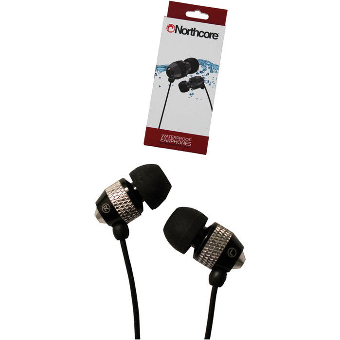 2024 Northcore 'Soundwave' Waterproof Earphones BLACK NOCO181B