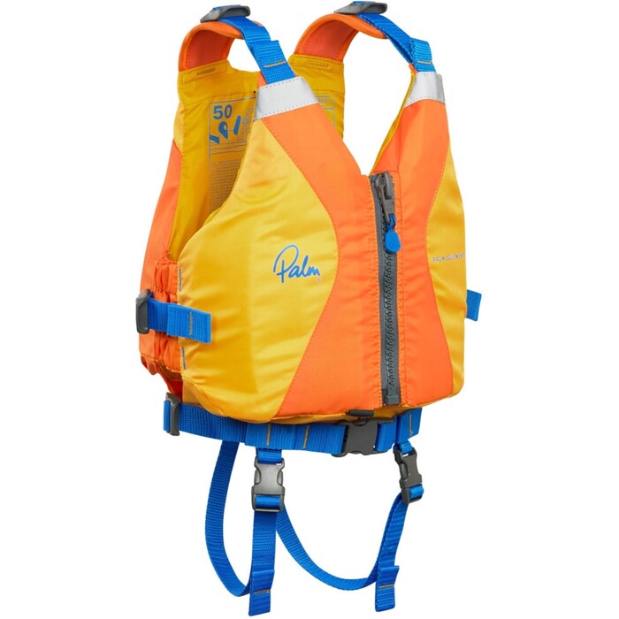 2024 Palm Junior Quest PFD Buoyancy Aid 13277 Sherbet / Yellow