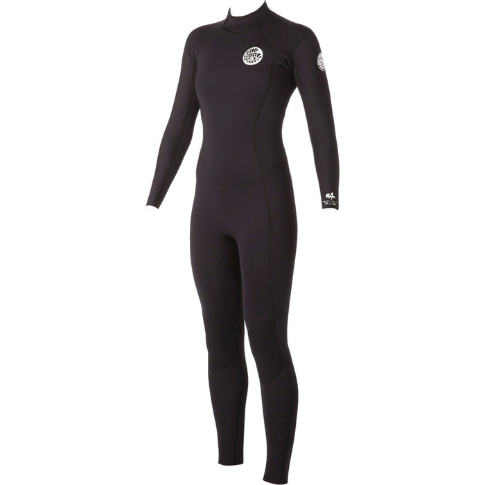 Rip Curl Ladies Dawn Patrol 3/2mm GBS Back Zip Wetsuit BLACK WSM4GW