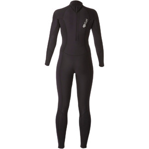 Rip Curl Ladies Dawn Patrol 3/2mm GBS Back Zip Wetsuit BLACK WSM4GW