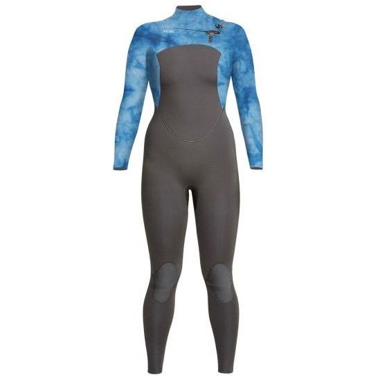 2023 Xcel Frauen Comp 3/2mm Brustreißverschluss Neoprenanzug WN32ZX - Graphite / Tie Dye