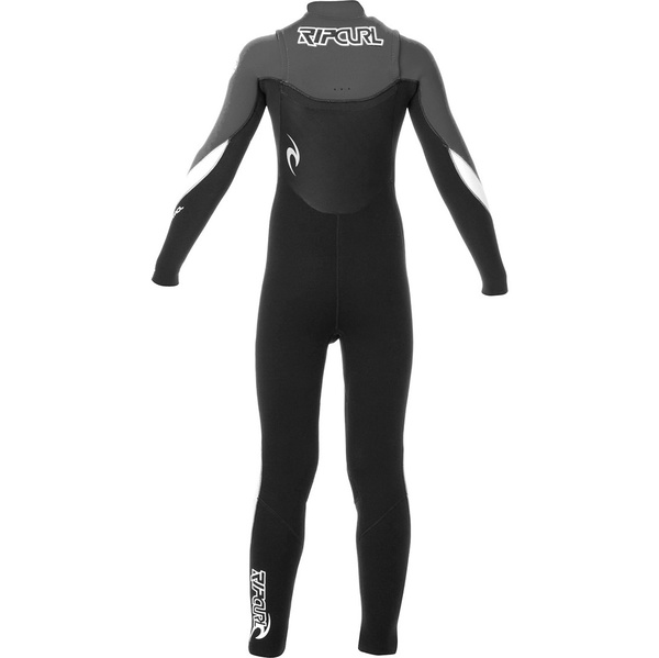 Rip Curl Junior Dawn Patrol 4/3mm ChestZip Wetsuit Black / Charcoal WSMXFB