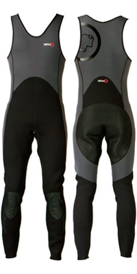 2026 Yak Kayak 'Step In' 3mm Long John Wetsuit Grey / Black  5405-A