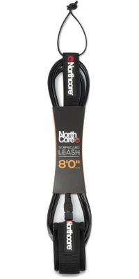 2026 Northcore 8FT Surfboard Leine NOCO56B - Black