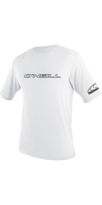 2026 ONeill Männer Basic Skins Kurzarm-Sonnenhemd 3402 - White