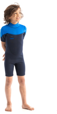 2026 Jobe Junior Boston 2mm Rückenreißverschluss Shorty Neoprenanzug 3036210 - Blue