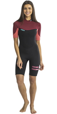 2026 Jobe Frauen Sofia 3/2mm Rückenreißverschluss Shorty Neoprenanzug 3036220 - Rose Pink