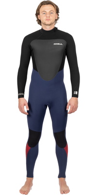 2026 Gul Männer Response 3/2mm Gbs Rückenreißverschluss Neoprenanzug RE1231-C1 - Navy / Black
