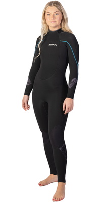 2026 Gul Frauen Response 4/3mm Gbs Rückenreißverschluss Neoprenanzug RE1248-C1 - Black