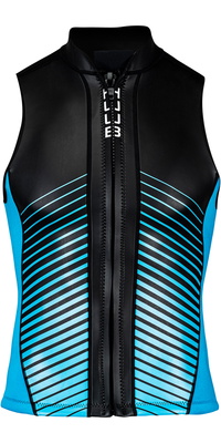 2025 Huub Mens Aluna Sup & Swim Neoprene Top Alunavest - Schwarz / Blau
