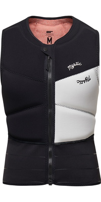 2026 Mystic Frauen Dusk Front Zip Kite Impact Vest 35005.230216 - Black