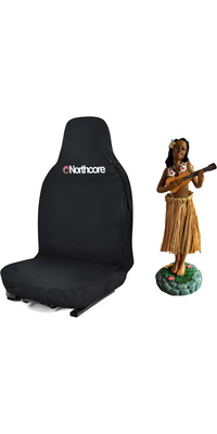 2026 Northcore wasserdichte Autositz Abdeckung &amp; Hawaiian Hula Dashboard Puppe Bundle NCHW - Schwarz