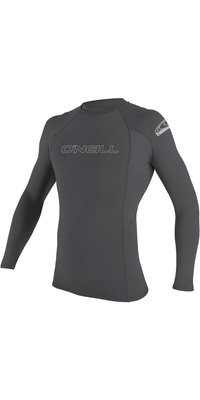 2025 ONeill Mens Basic Skins Langarm Rash Guard 3342 - Graphit