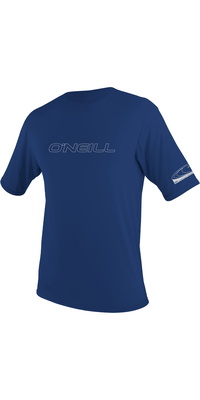 2025 ONeill Männer Basic Skins Short Sleeve Sun Rash Shirt 3402 - Navy
