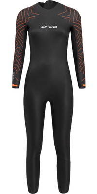 2026 Orca Frauen Vitalis TRN Rückenreißverschluss Open Water Swim Neoprenanzug NN684601 - Black