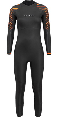 2026 Orca Frauen Vitalis Thermal Rückenreißverschluss Open Water Swim Neoprenanzug NN6U4801 - Black