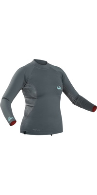 2026 Palm Damen Neoflex Neopren Langarm Top 12796 - Jet Grey