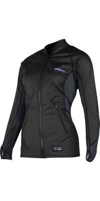 Prolimit Frauen Loosefit PU Beschichtetes SUP Top 400.14710.040 - Black / Lavendel