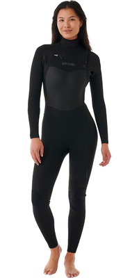 2025 Rip Curl Frauen Dawn Patrol 5/3mm Brustreißverschluss Neoprenanzug 14SWFS - Black