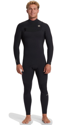 2025 Billabong Männer Revolution Natural 5/4mm Brustreißverschluss Neoprenanzug ABYW100269 - Black