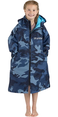 2026 Dryrobe Junior Advance Langarm-Umkleidemantel V3KSLSDA  Blue / Camo