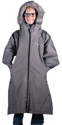 2025 Dryrobe Junior Advance Langarm-Umkleidemantel V3 V3KSLSDA - Alpine Graphit