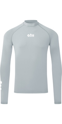 2026 Gill Mens Zenzero Long Sleeve Rash Vest 5109 - Light Grey