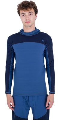 Hurley Männer Coast Guard Langarm-Surf-Top Mit Kapuze MAT0000770 - Submarine