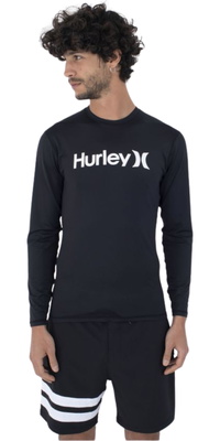 Hurley Männer Quickdry Langarm-Lycra-Weste MAT0001020 - Black