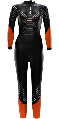 2026 Huub Womens Araya Swim Wetsuit ARAYAW - Black / Orange