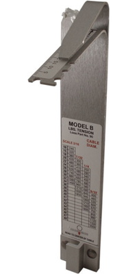 2026 Loos & Co Stahlseil-Spannungsmesser 90 Modell B SF0310137 - Silver