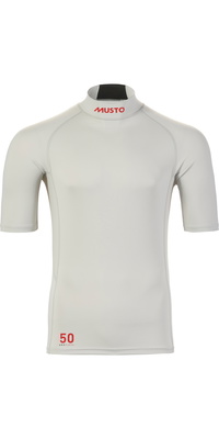 2026 Musto Männer Flexlite Cooles Kurzarm-Top UPF 50 82391 - Platinum