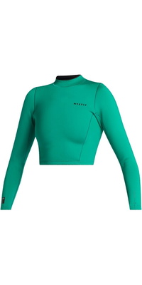 Mystic Womens Lunar 2mm Neoprene Long Sleeve Crop Top 35001.240221 - Green