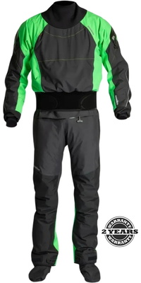 2026 Nookie Fusion Latex Drysuit DR50 - Black / Grün