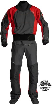 2026 Nookie Fusion Latex Trockentauchanzug DR51 - Black / Rot