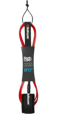 2026 Northcore 9FT Surfboard Leine NOCO57D - Red