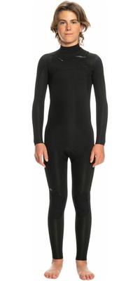 2026 Quiksilver Jungen Everyday Sessions 3/2mm Brustreißverschluss Neoprenanzug EQBW103107 - Black