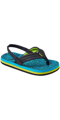 Reef Kleinkind Kleine Ahi Flip Flops / Sandalen CJ2840 - Blue Coral