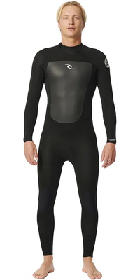 2026 Rip Curl Männer Omega 3/2mm Rückenreißverschluss Neoprenanzug 15IMFS - Black