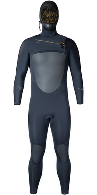 2025 Xcel Männer Drylock 6/5mm Mit Kapuze Brustreißverschluss Neoprenanzug MC65DHN4 - Black